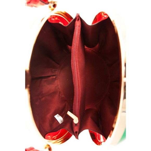 Beach Ball Satchel Cross body Bag Purse Glossy - Picture 5 of 5